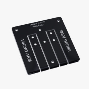 Viking Arm XL feet. Std. 6mm high but wider and 20 mm longer feet in front than the regular 6mm base plate.