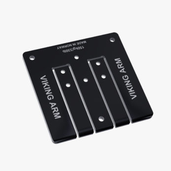 Viking Arm XL feet. Std. 6mm high but wider and 20 mm longer feet in front than the regular 6mm base plate.