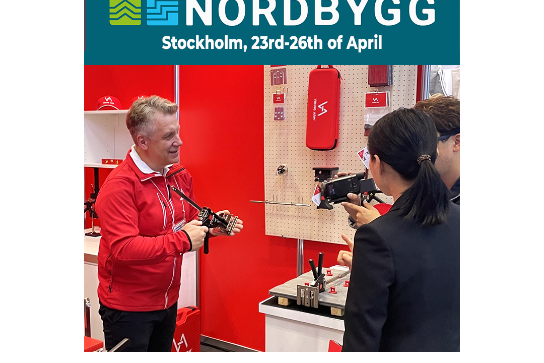 Meet us at Nordbygg, Stockholm, 23-26 of April 2024, Stand B06:01