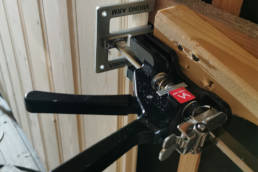 Using the Viking Arm to tightening wall panels