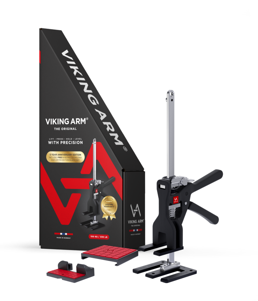 Viking Arm Anniversary package includes lower price, free Base Pad, Free Lifting Pad and special black feet edition.